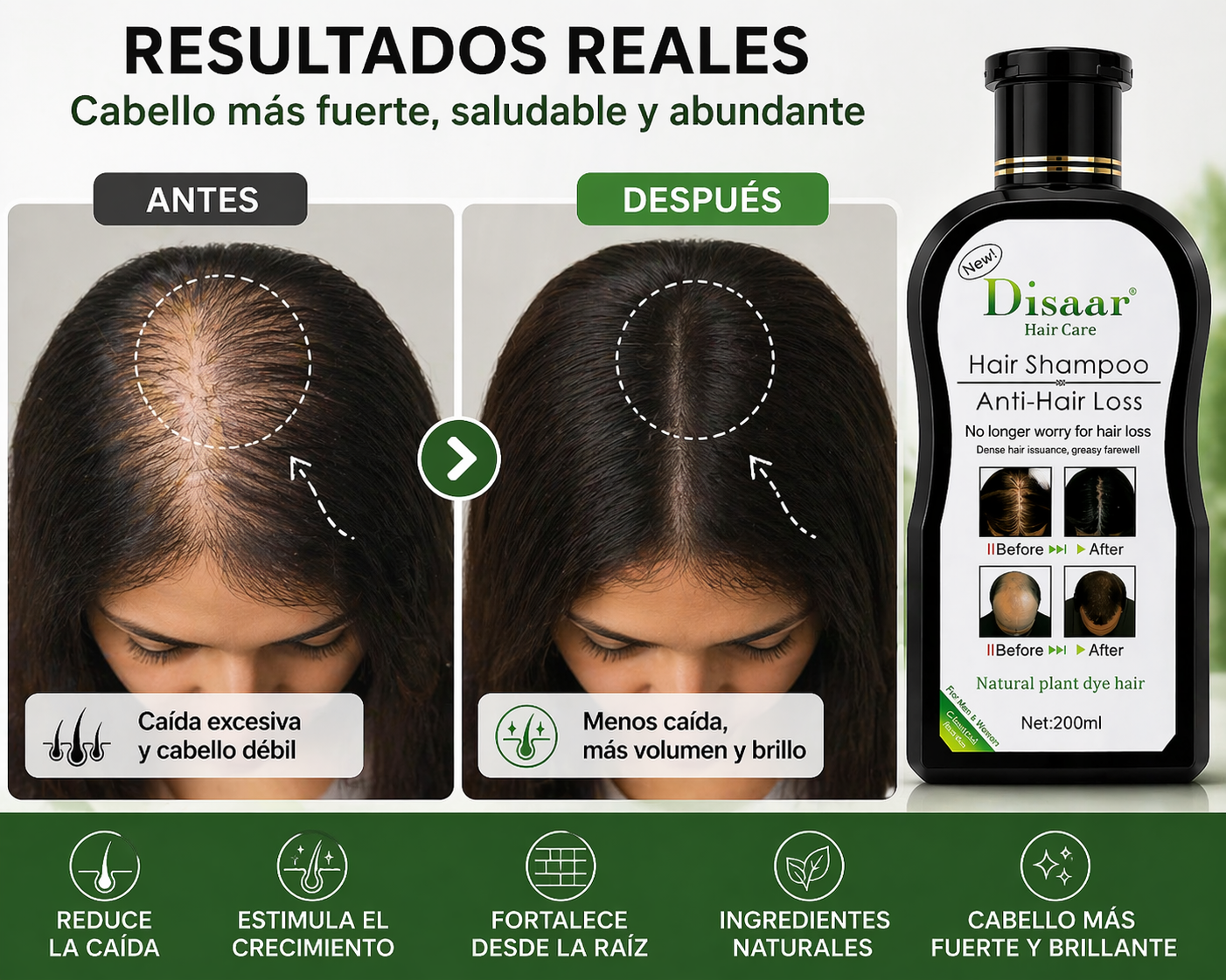 Shampoo Anticaida Hair Care Disaar 200 M