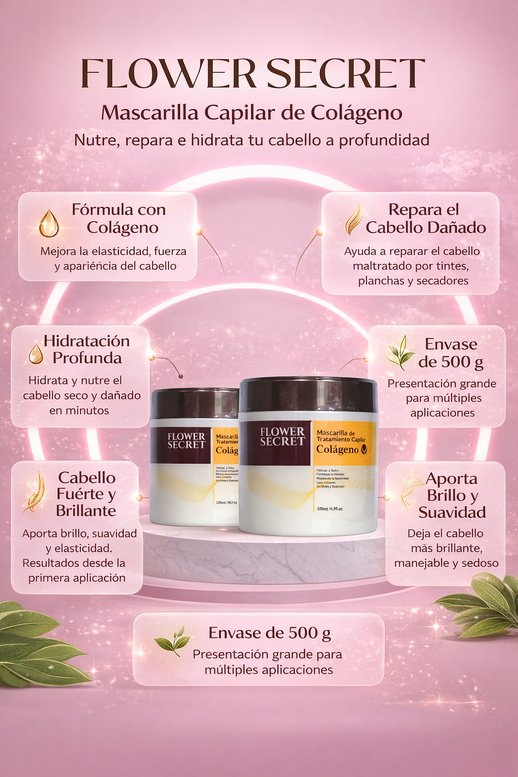 Mascarilla pax de 2 Tratamiento Capilar
